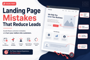 Landing Page Mistakes That Reduce Leads (And How to Fix Them)