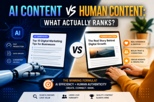 AI Content vs Human Content: What Actually Ranks in 2026?